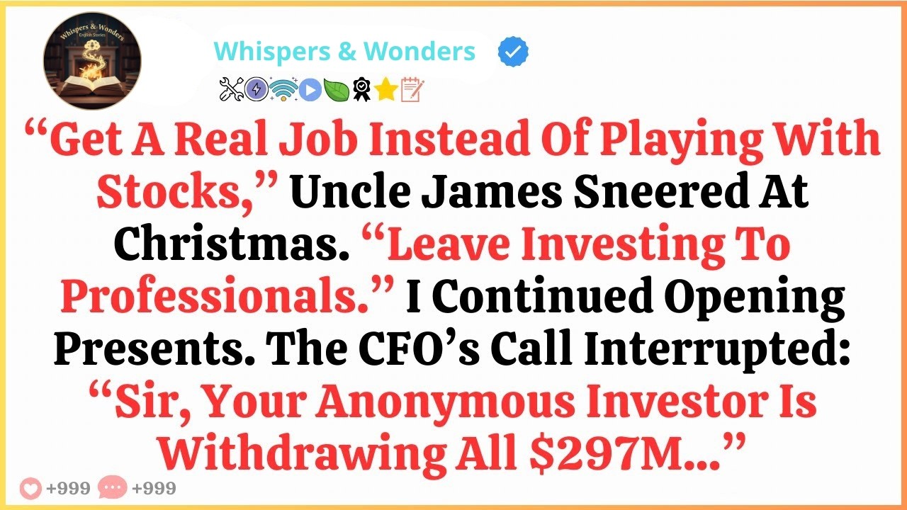 Uncle Told Me To 'Get A Real Job'   I've Been His Company's Main Investor For 5 Years