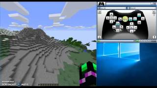 Minecraft With an Xbox 360 Controller Using Xpadder