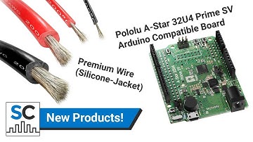 New Products: Pololu A-Star 32U4 Prime SV & Premium Silicone-Jacket Wire