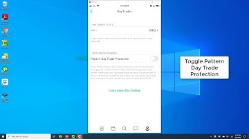 Enable Pattern Day Trade Protection in Robinhood App