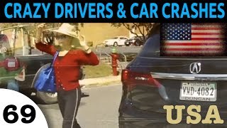 Car Crashes and Bad Drivers in USA. Crazy Drivers and Car Crash Compilation Episode 69