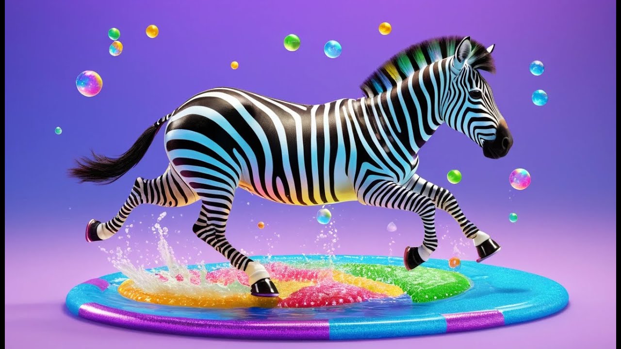 Zoomie Zebra’s Roller Skate Party | Funky Zebra Song for Kids | Skating Rhyme Adventure