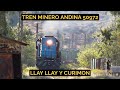 Fepasa D-2351 Tren minero andino registros entre Llay Llay y Curimon - Horn show EP-7