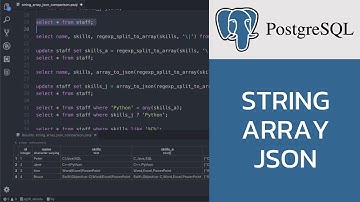 สอน PostgreSQL: เปรียบเทียบการเก็บข้อมูลแบบ text, array และ json