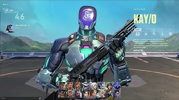 KAY/O Agent Select Animation and NEW Battle pass skins Valorant
