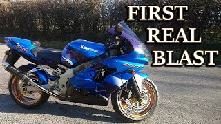Kawasaki Ninja ZX9r First Blast In Seven Years! - YouTube