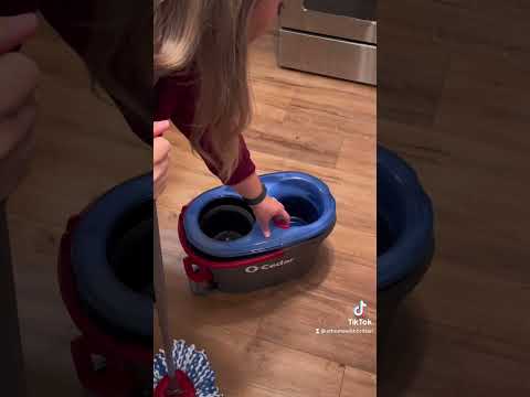 Obsessed with the new spin mop 😍 #cleaningasmr #cleaningmotivation #mopping #cleanwithme #cleaning