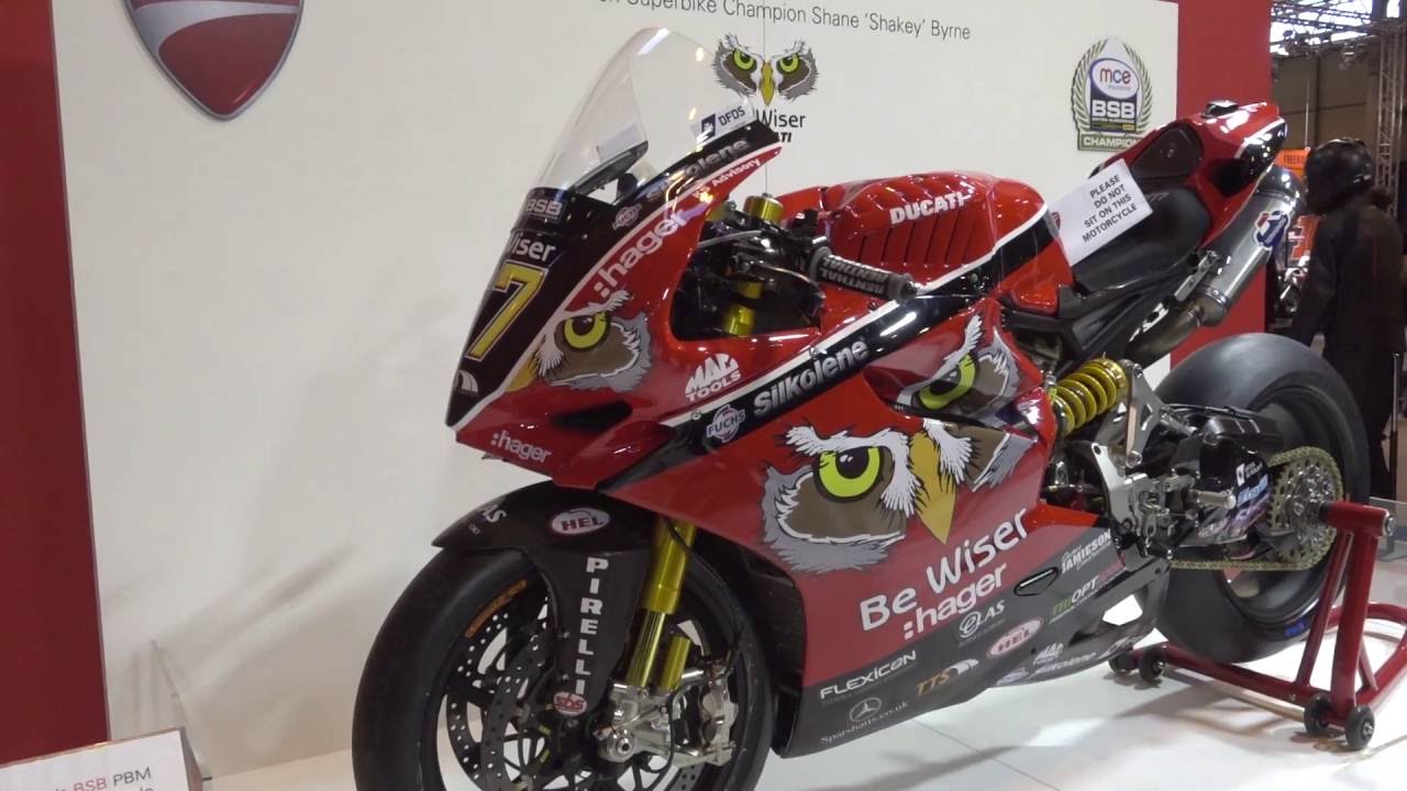 Shane Bryne's BSB PBM BeWiser Ducati Panigale @ Motorcycle Live 2016