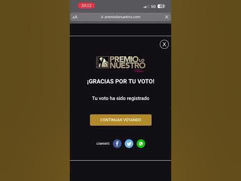 ASI PUEDES VOTAR EN LOS PREMIOS LO NUESTRO shorts_ karolg karolgfans