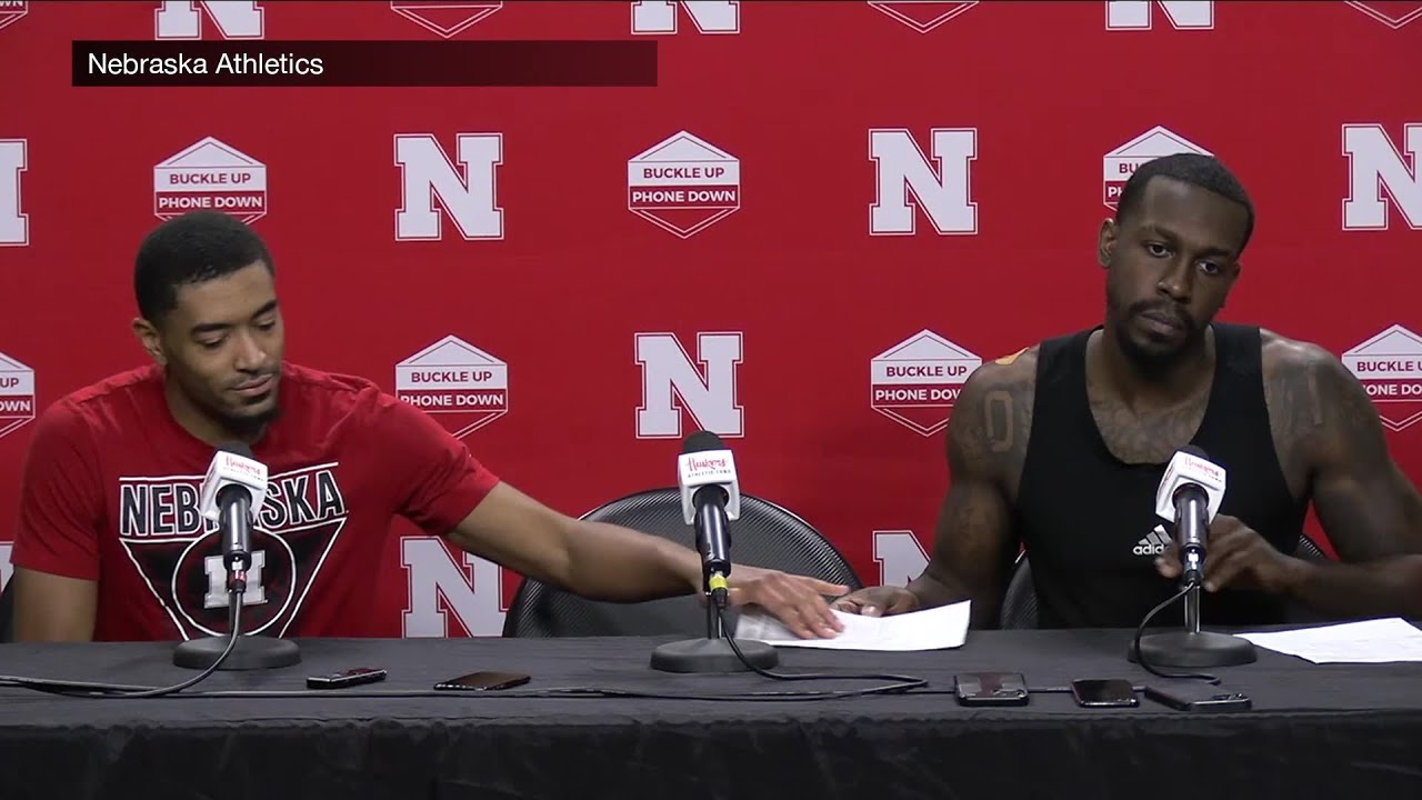 Nebraska's Juwan Gary and Jamarques Lawrence after Huskers' win over Penn State YouTube