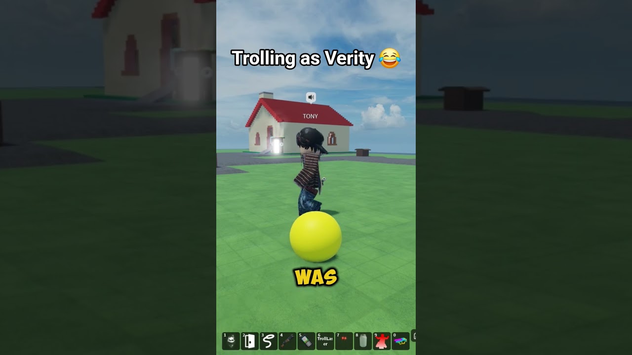 Trolling as Verity in Roblox 😭 #roblox #funny #memes #trolling #gaming #troll
