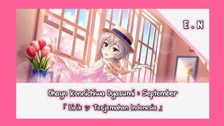 Download Lagu Ohayo Konnichiwa Oyasumi : September おやすみ 「 Lirik & Terjemahan Indonesia 」 MP3
