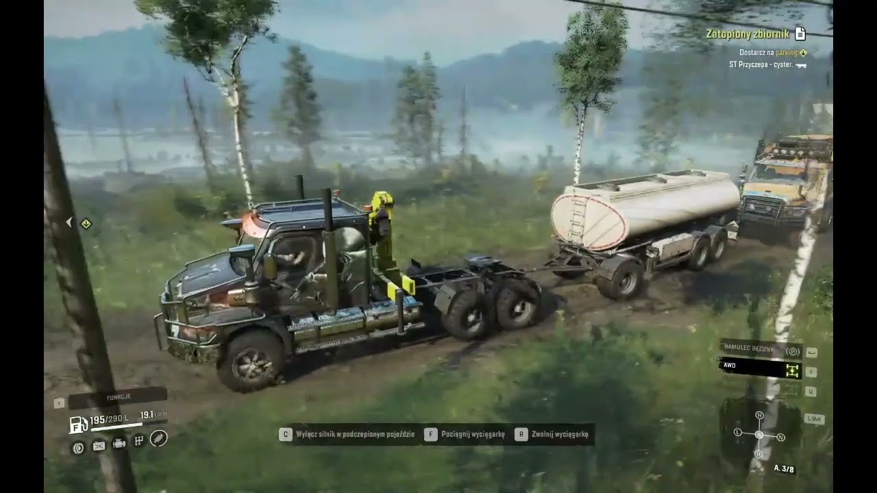 SnowRunner #10 centra serwisowe westerstar freightliner  znalezienie dana geolokacja tayga