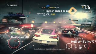 NFS rivals heat level 10 on grand tour with 1 million SP (very brutal as I remember!)