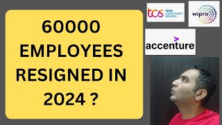 60000 employees resigned in 2024 | Infosys Wipro | IT Layoffs | Tech Layoffs | #Layoffs News