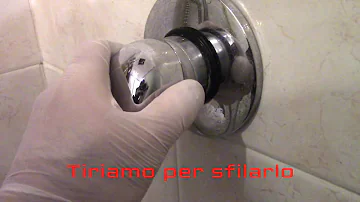 Come si cambia il rubinetto della doccia?