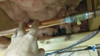 PART 4/4 bypassing a section of hydronic baseboard heater for remodel