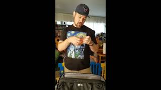 KINBUILT Diaper Bag owner and Dad packs for a day at Disneyland