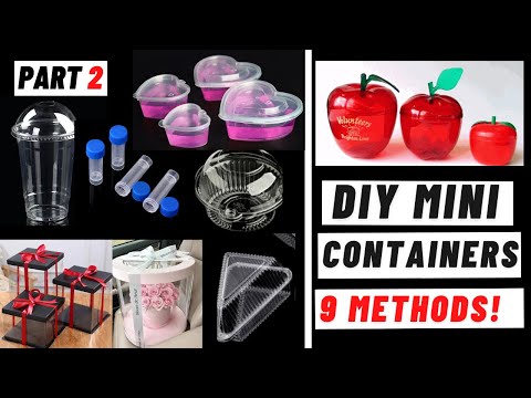 How To Make Small Container At Home Part 2 |Gift Box Tutorial | DIY Cube Cylinder Heart