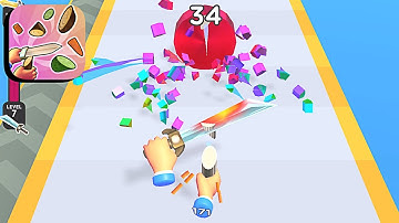 Slice Hit ​- All Levels Gameplay Android,ios (Part 35)