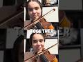 Unison. Then Harmony!! #violin #music #harmony #Christmas #strings #epicmusic #shorts
