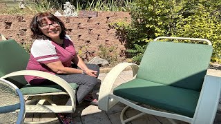 Patio cushions - see them resist water