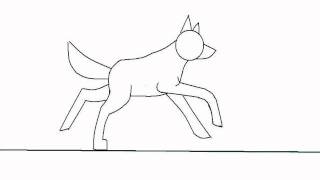 Running Wolf animation