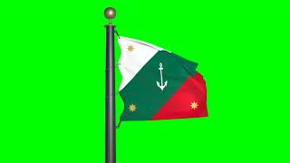 Naval Jack Of Mexico Green Screen