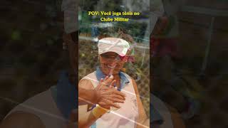 POV: Você joga tênis no Clube Militar #tenis #esporte