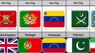 War Flags From Different Countries