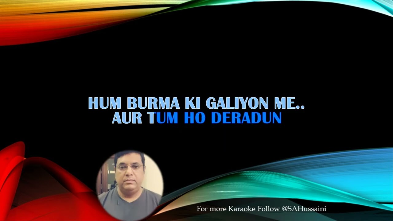 Mere Piya Gaye Rangoon HD Karaoke with Female Voice
