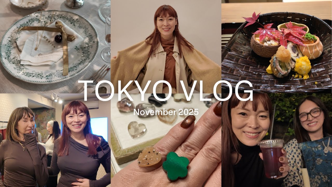 ジュエリーオーダーしたり、冬服のショッピングに友達の家でディナーしたり仕事してるTOKYO VLOG