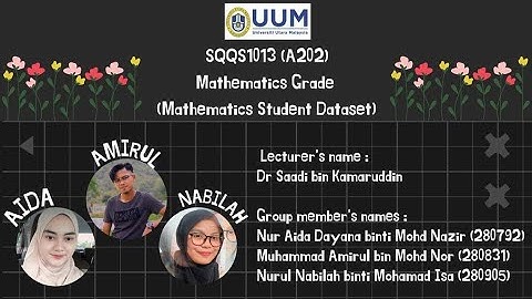 SQQS1013 ELEMENTARY STATISTICS (AJ)