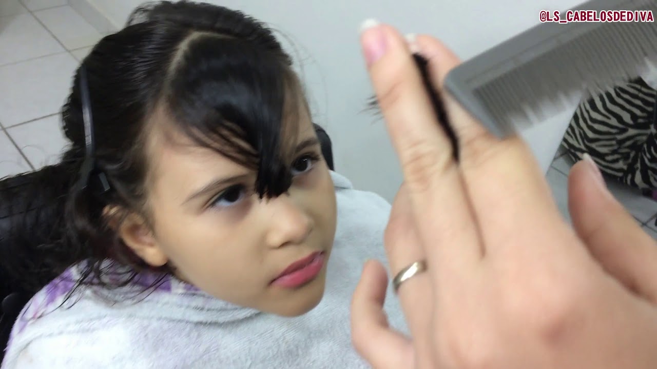 COMO CORTAR A FRANJA EM CABELO DE CRIANÇA ou ADULTO - LS CABELOS DE DIVA - CABELEIREIRA PROFISSIONAL