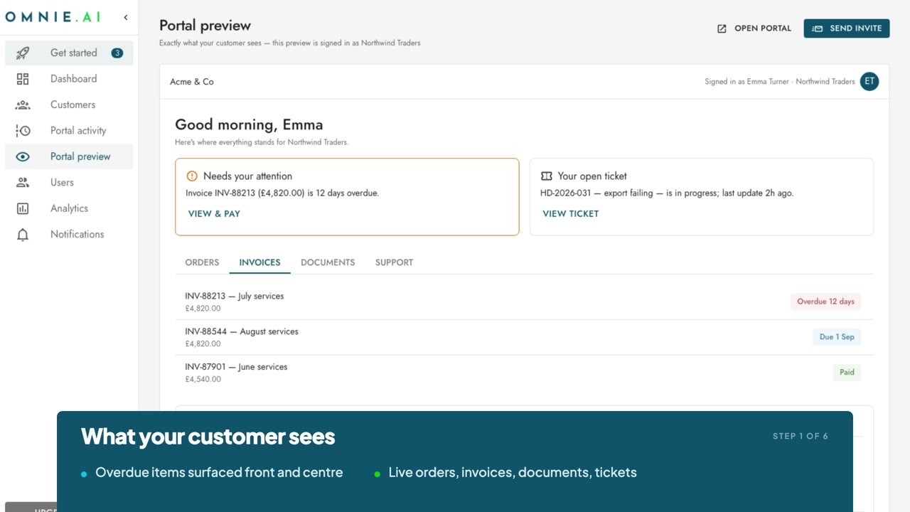 Oberon: Customer Portal video