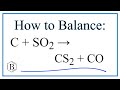 Carbon Compounds and Balancing Equations