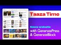 Taaza Time website / Create Hindi News Website In WordPress | What's app (Only): 7909037607