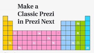 Make a Classic Prezi with Prezi Next