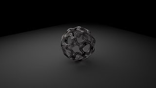 Обстрактная сфера. Cinema 4D Tutorial.