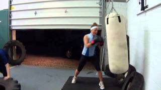 Kitchener Bootcamp - tire flip, heavy bag, kettlebells