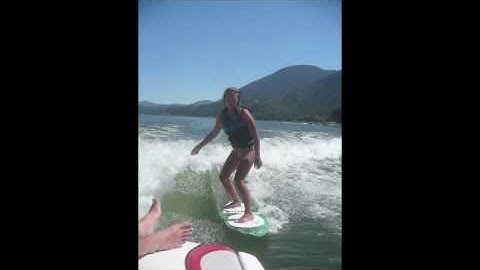 wakesurfing like a boss