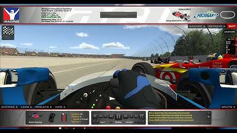 iRacing Dallara Dash @ Michigan Lap One Crash