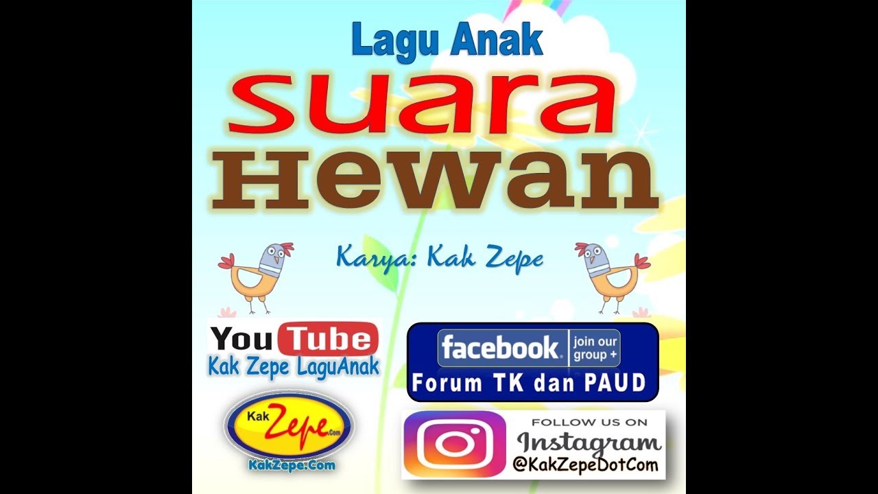 SUARA HEWAN - Lagu Anak Terbaru 2020 Indonesia Belajar ...