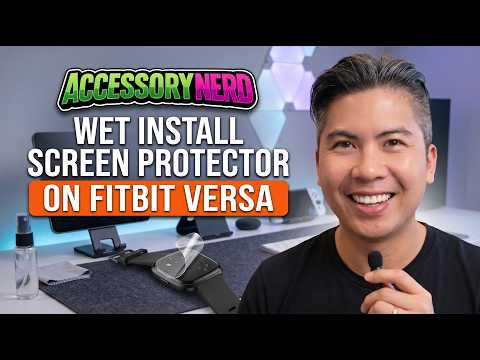 How Do You Wet Install a Fitbit Versa Screen Protector?