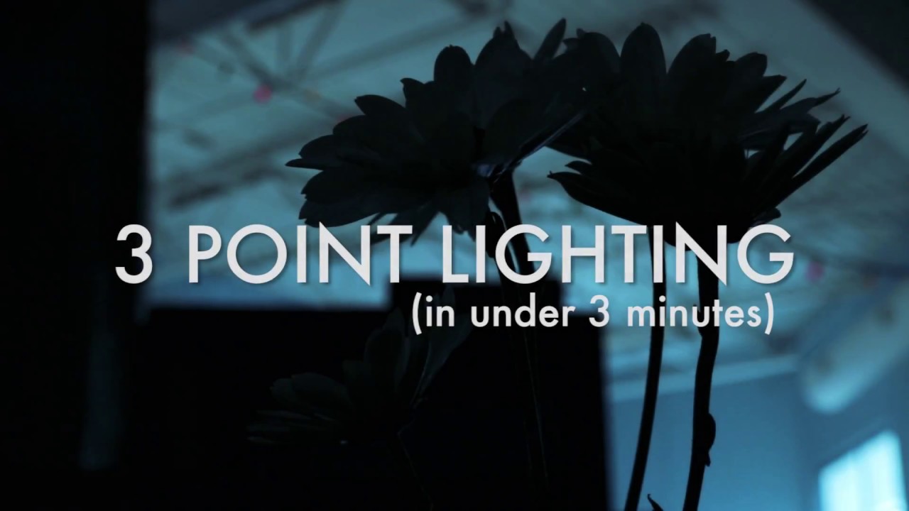 Three Point Lighting (In Under Three Minutes) - YouTube