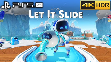Astro Bot (PS5 Pro) - Let It Slide Speedrun Level Free DLC, in Stellar Speedway! 4K HDR Gameplay