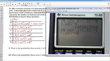 Chapter 11 Review, Part D (TI-84)