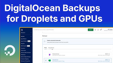 How to set up DigitalOcean Backups for Droplets and GPUs