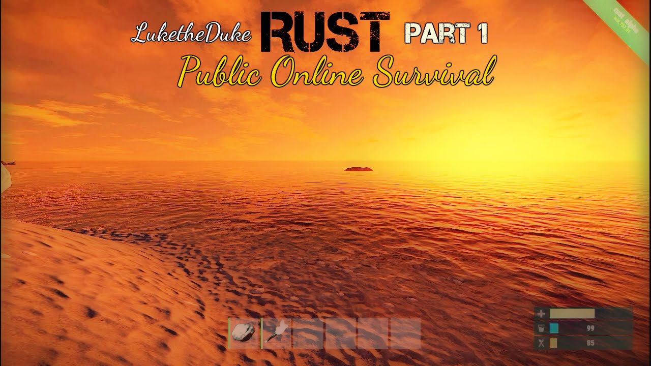 RUST: Online Public Survial Part 1 "FIRST TIMER" 200+ Players - YouTube