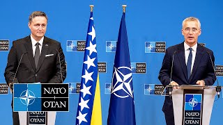 NATO Secretary General with the Chairman of the Presidency of 🇧🇦 Bosnia and Herzegovina, 08 APR 2024